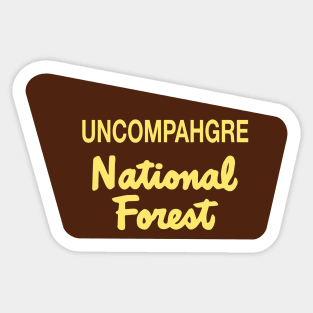 Uncompahgre National Forest Sticker